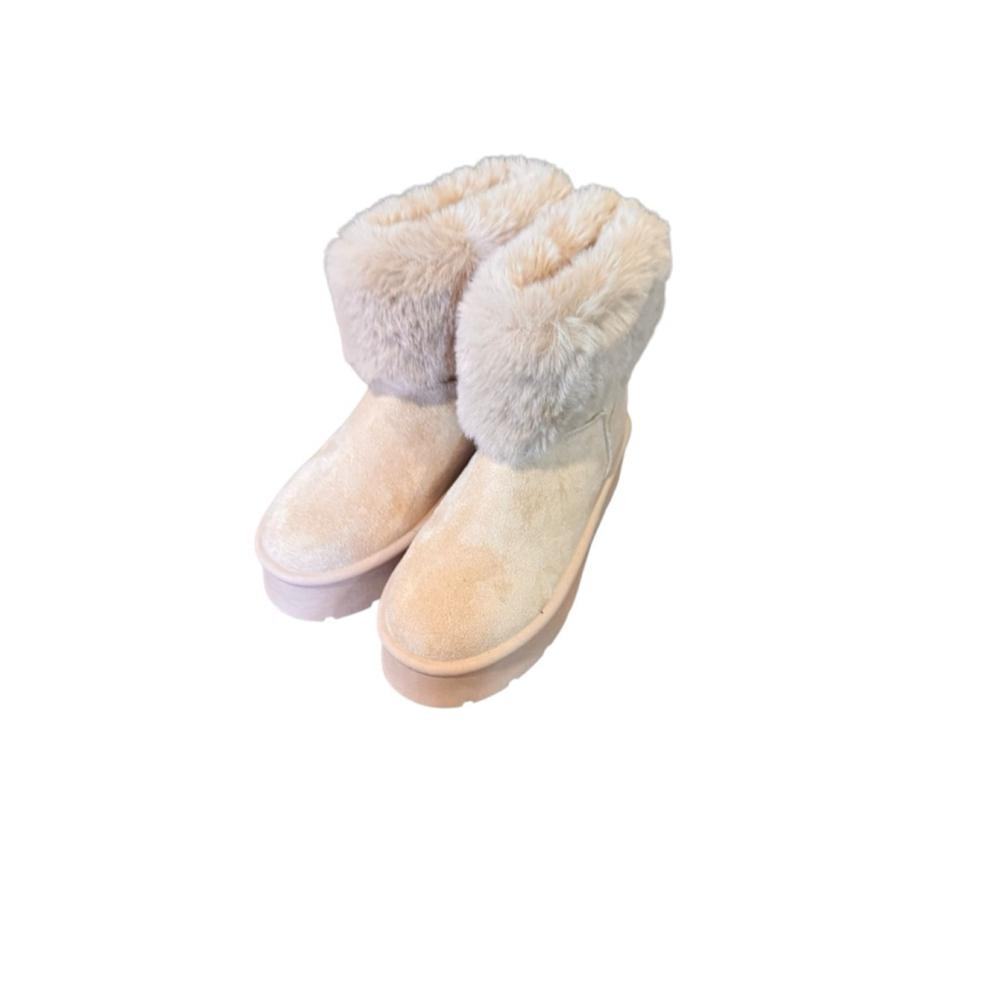 Women's Danskin Natural Fur Lined Winter Boots US 6 - Picture 2 of 6